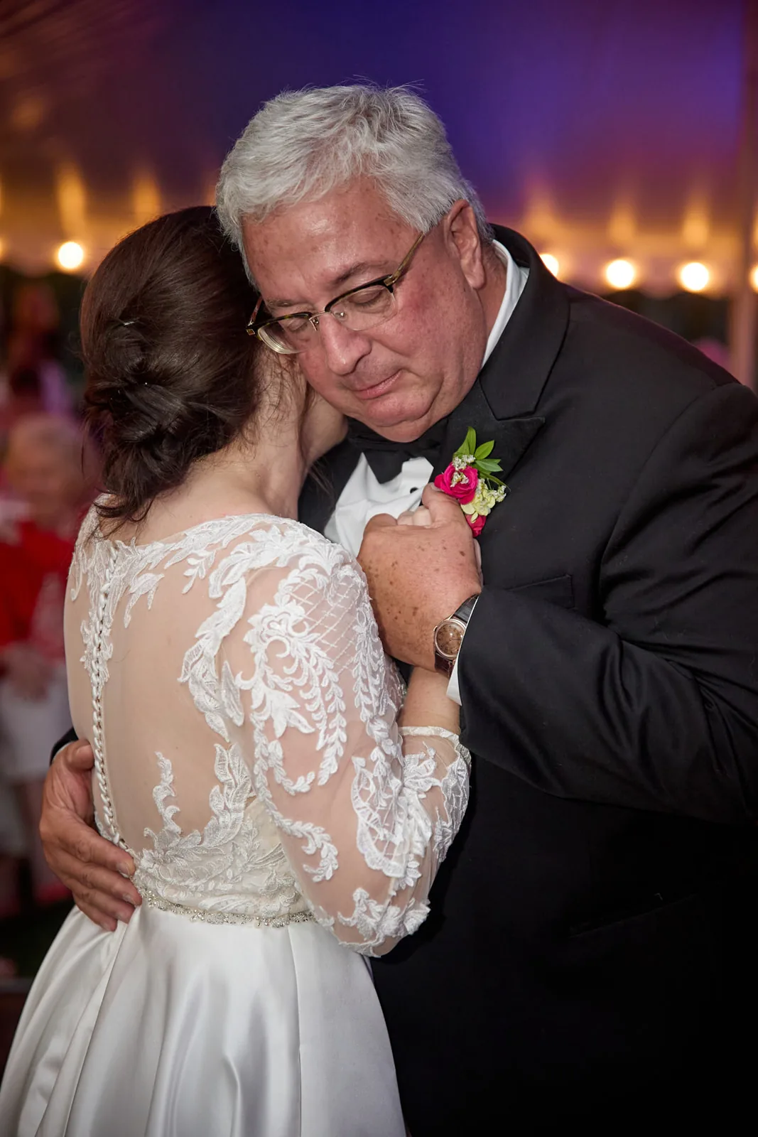 Bride dancing with her father at the reception
