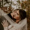 Amber Z. on their wedding day