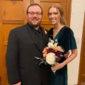 Melissa P. on their wedding day